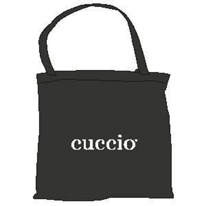 Afbeeldingen van Zwarte Cuccio draagtas (wit logo)