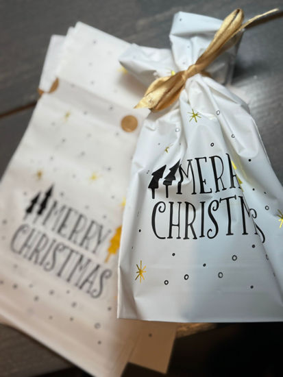 Picture of Kerst: geschenkverpakking Wit -25 stuks