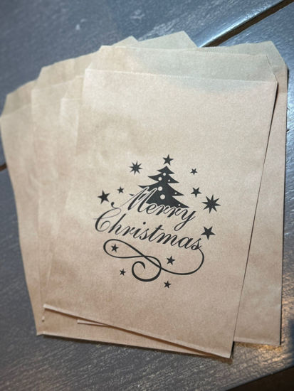 Picture of Kerst: geschenkverpakking Craft - 25 stuks